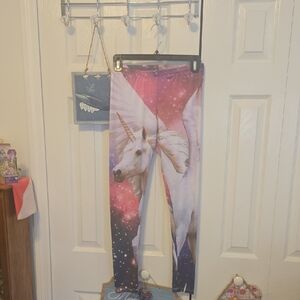 Just Ginger Unicorn Fantasy Leggings - Pink and Purple